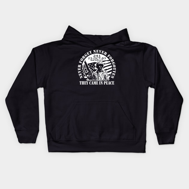 Beirut Memorial by Lifeline Kids Hoodie by Lifeline/BoneheadZ Apparel